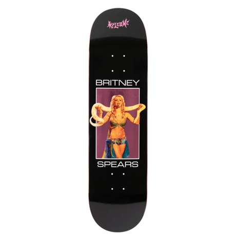 BRITNEY SPEARS X WELCOME SNAKE ON POPSICLE BLACK/PINK FOIL 8.5
