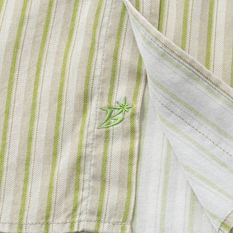 BOTT PRINTED STRIPED SHIRT GREEN