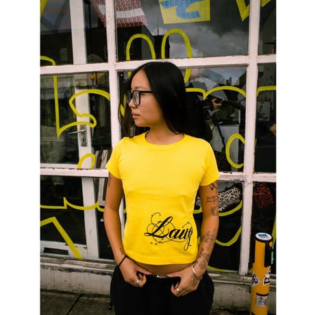 LAUG ANT BABY TEE YELLOW