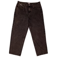 HODDLE 16 OUNCE DENIM JEAN BROWN ACID WASH