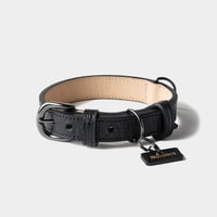 TIGHTBOOTH LEATHER DOG COLLAR BLACK