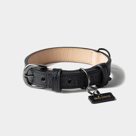 TIGHTBOOTH LEATHER DOG COLLAR BLACK