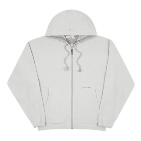 YARDSALE FLEECE ZIP HOOD SILVER