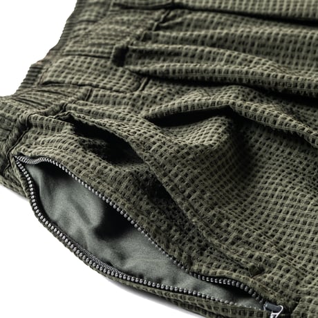 TIGHTBOOTH SEERSUCKER BIG SHORTS BLACK