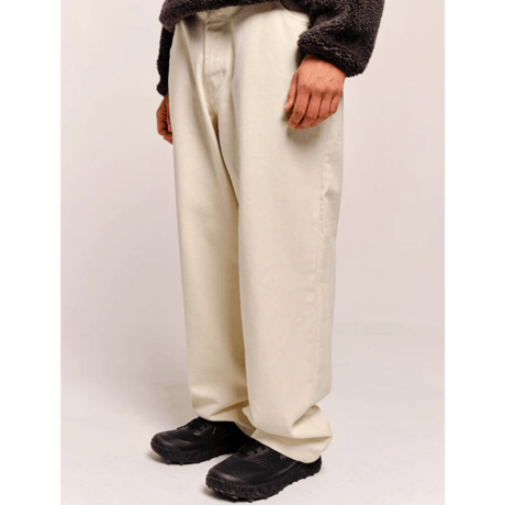 POP TRADING COMPANY  DRS PANTS OFF WHITE DENIM