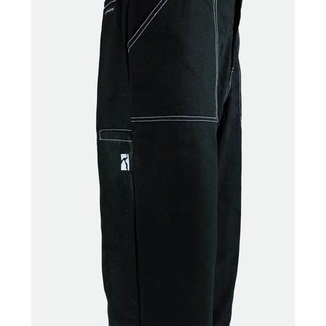 POETIC COLLECTIVE PAINTER PANTS BLACK/WHITE SEEMS