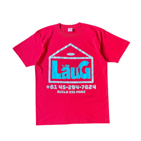 LAUG HOME LOGO TEE RED