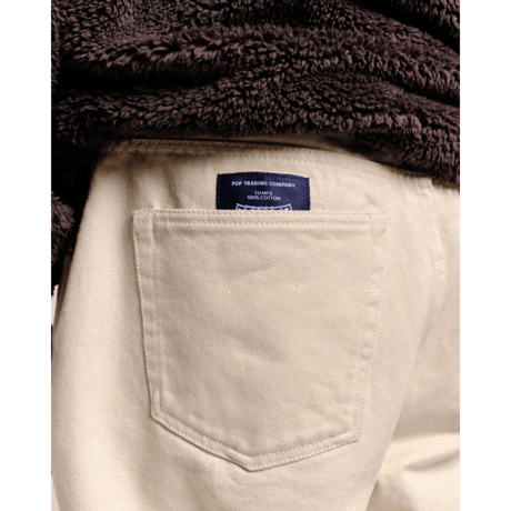POP TRADING COMPANY  DRS PANTS OFF WHITE DENIM