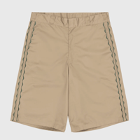 SEXHIPPIES WELDER'S STITCH LOOSE FIT WORK SHORTS TAN/ FOREST