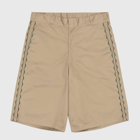 SEXHIPPIES WELDER'S STITCH LOOSE FIT WORK SHORTS TAN/ FOREST