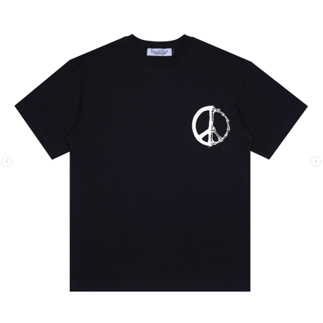 FUNGUYS PEACE BEGINS WITHIN TEE BLACK