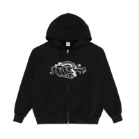 PAWA SPEED SPORTS DOGGO ZIP HOODIE BLACK