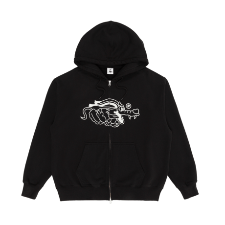 PAWA SPEED SPORTS DOGGO ZIP HOODIE BLACK