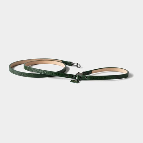 TIGHTBOOTH LEATHER DOG LEASH DEEP GREEN