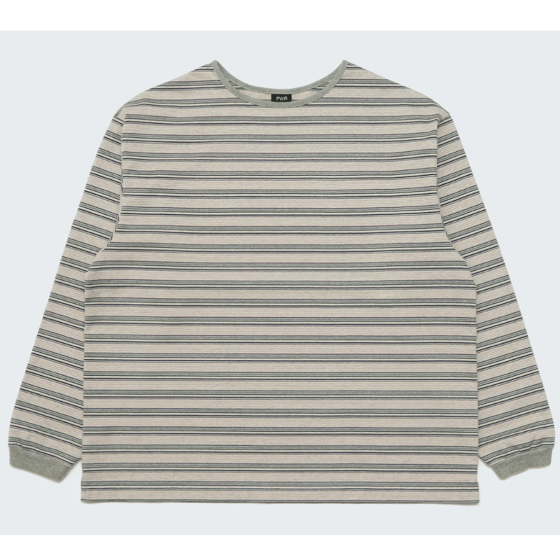 PWA STRIPED PIPING L/S TEE CLOUD ボーダー PWA STRIPED PIPING L/S TEE CLOUD ボーダー