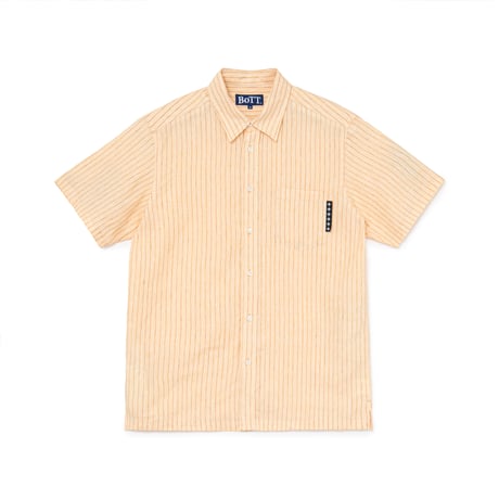 BOTT STRIPED S/S SHIRT CREAM