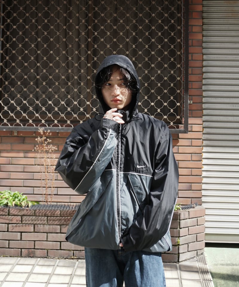 himeji】“NIKE”00's nylon jacket hoodie (HI51) |