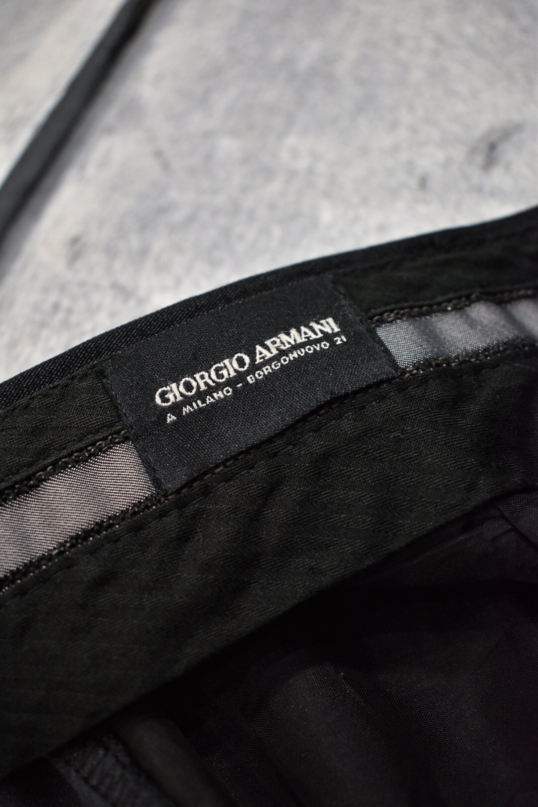 kyoto】''GIORGIO ARMANI'' wide tapered slacks (