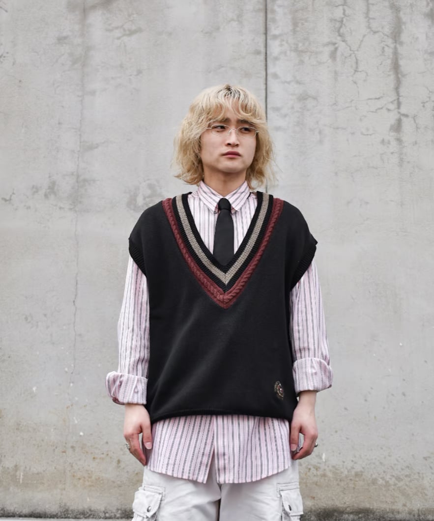 kyoto】tilden knitted vest (ky46) | SHIRO VINTAGE