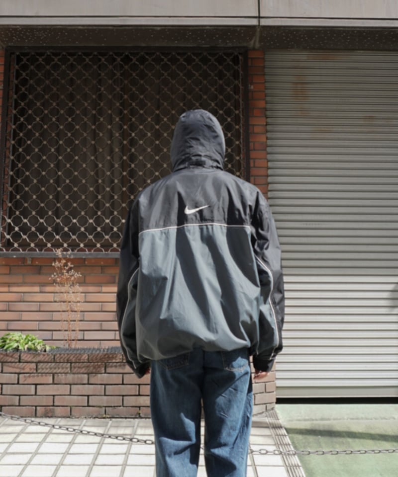 himeji】“NIKE”00's nylon jacket hoodie (HI51) |
