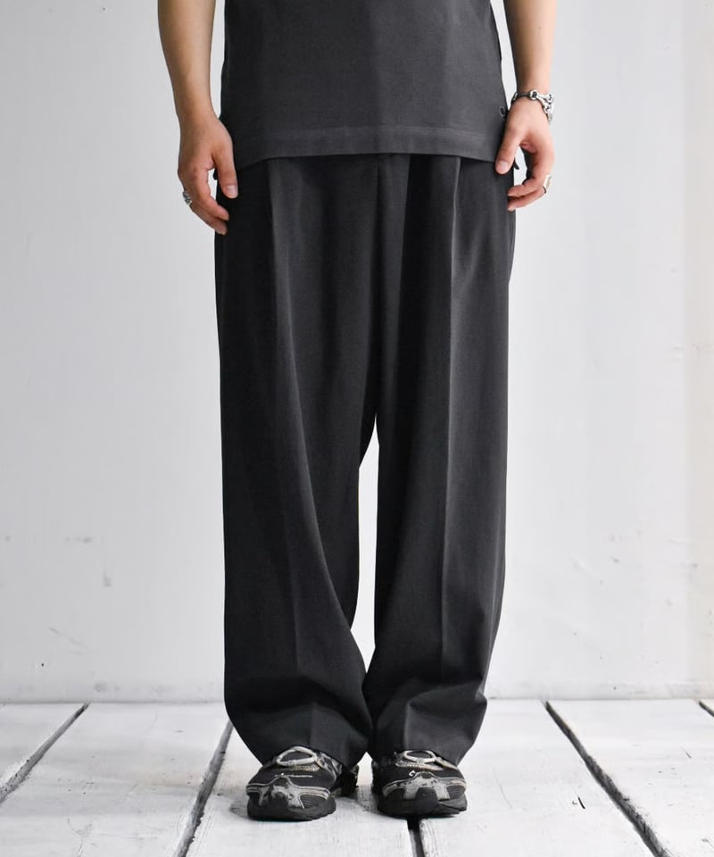 kyoto】''GIORGIO ARMANI'' wide tapered slacks ( kyoto】''GIORGIO ARMANI'' wide tapered slacks (