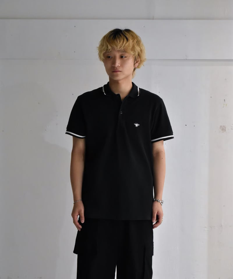 kyoto】''Dior'' honey-bee lined polo shirt（ky14