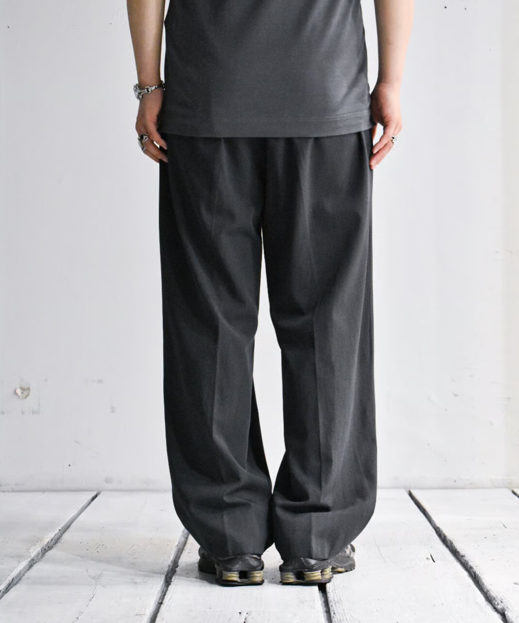 kyoto】''GIORGIO ARMANI'' wide tapered slacks (