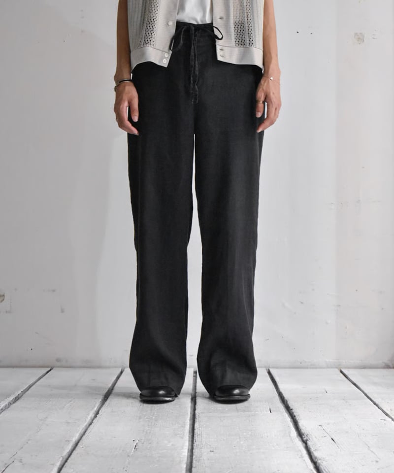 kyoto】wide linen easy pants（ky130） | SHIRO VIN