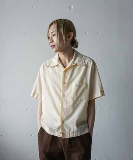 HERMES 90s Vネックポロシャツ Lサイズ ポロシャツ ボタン付 H