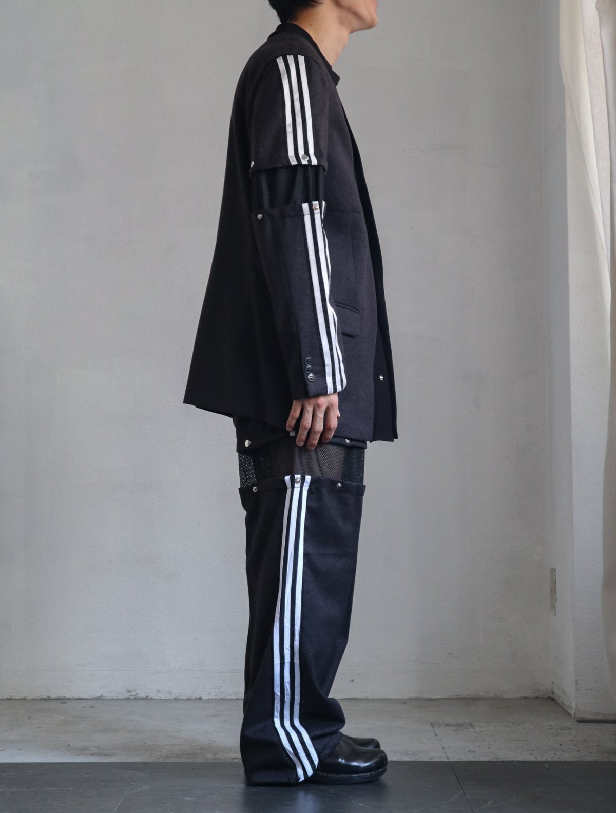 【ごまべびうーたさま専用】adidas リメイク古着 セットアップ 新品M】⭐️上下セット⭐️アディダス アディブレイクベロア