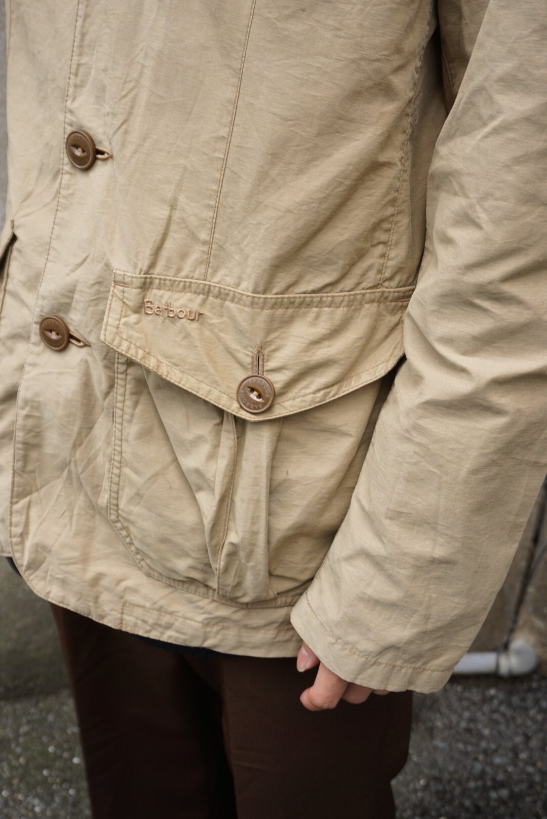 himeji】“Barbour” 00's Dress tartan hunting jac