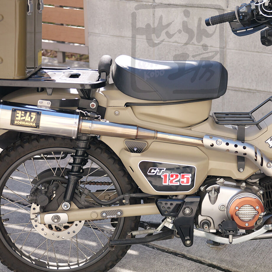 ハンターカブ CT125 マフラーステー取付穴隠し用 三角カーボンプレート