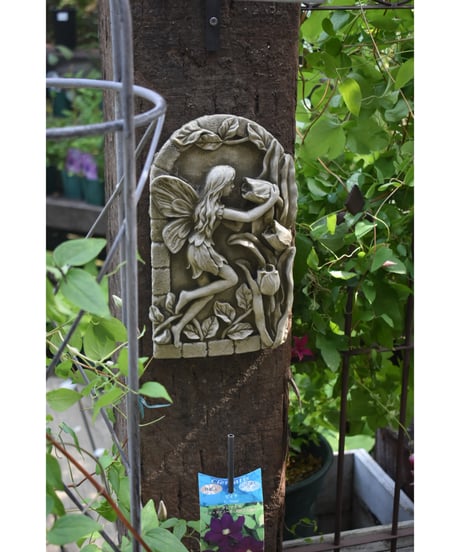 FAIRY & FLOWERS PLAQUE