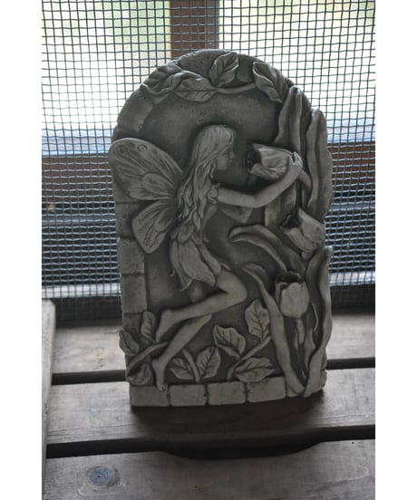 FAIRY & FLOWERS PLAQUE