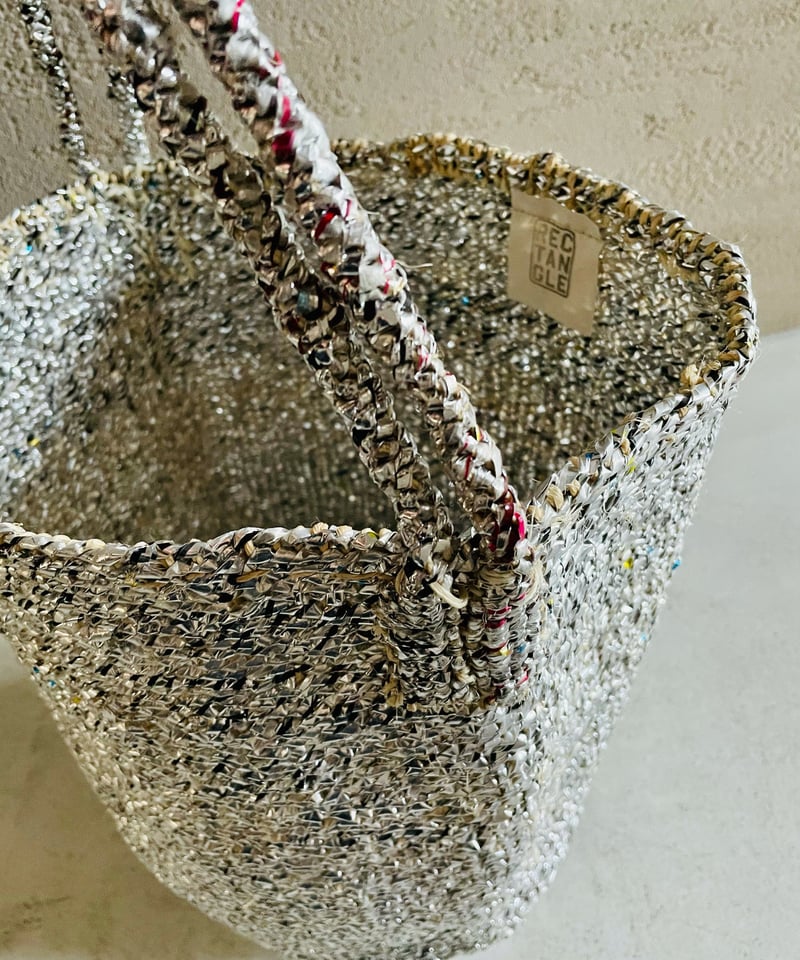 RECTANGLE Silver basket large shoulder | perm RECTANGLE Silver basket large shoulder | perm