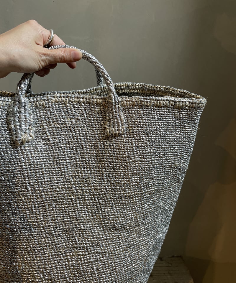 RECTANGLE Silver basket big tote | permanente RECTANGLE Silver basket big tote | permanente