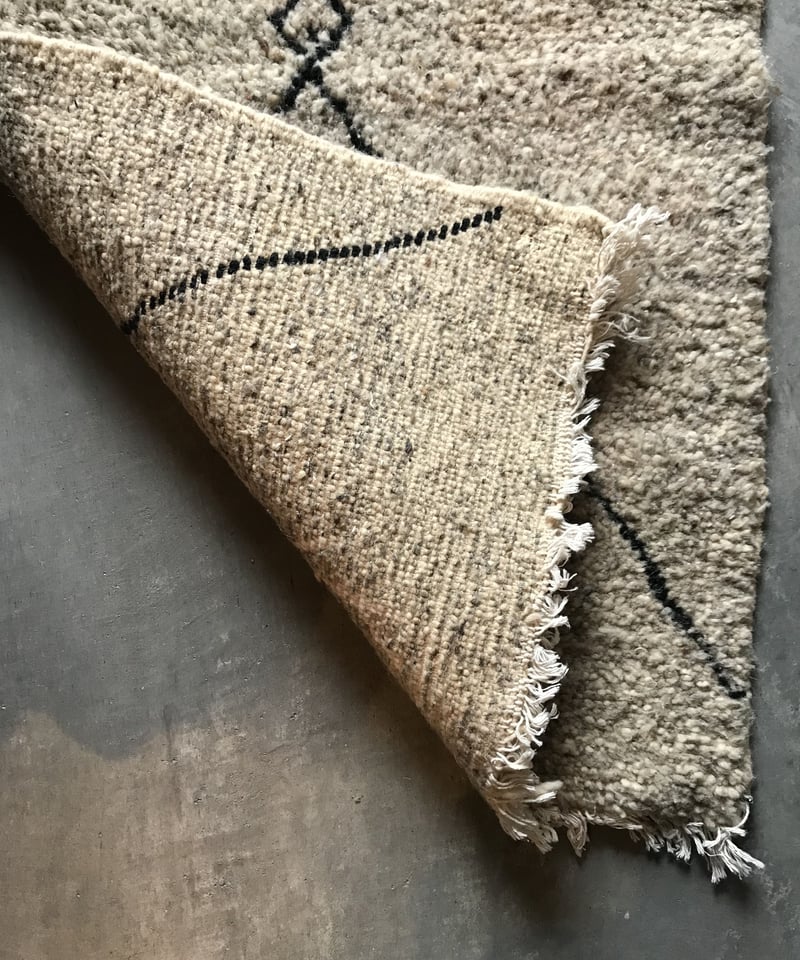 Newモロッコ　Beni Ourain ベニワレン　ラグ L177cm,W114 モロッコ Beni Ourain ベニワレン ラグ L177cm,W114