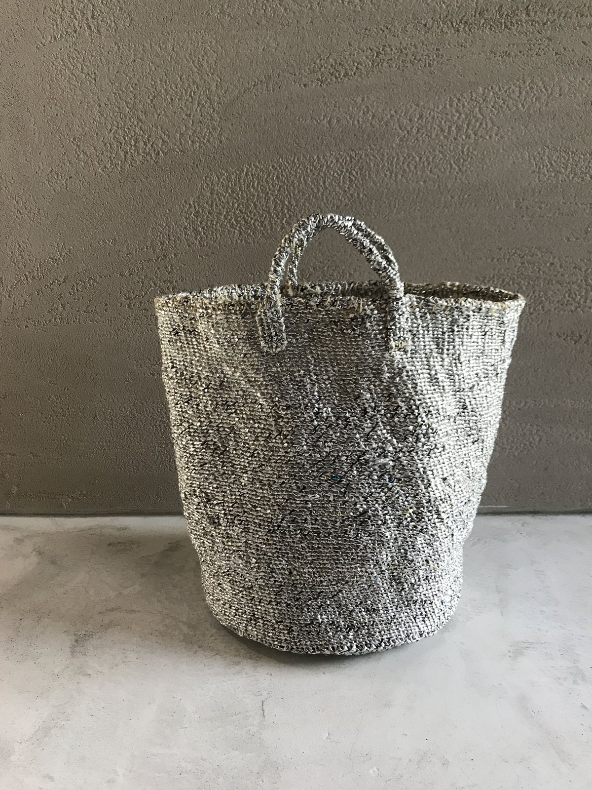 RECTANGLE Silver basket big tote | permanente RECTANGLE Silver basket big tote | permanente