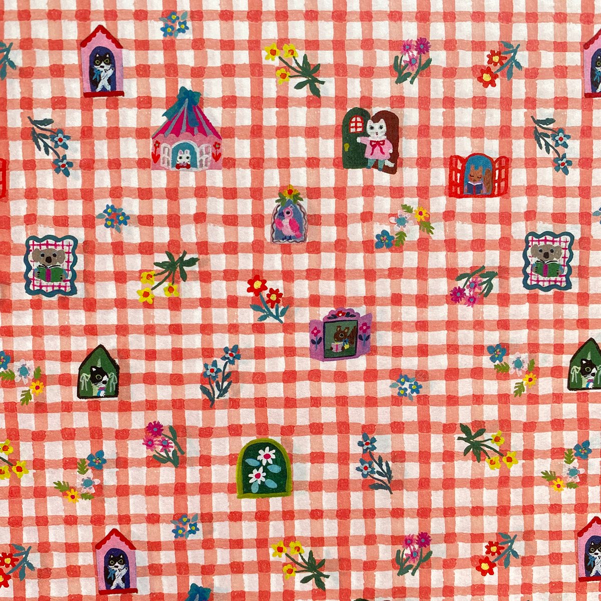 デザインペーパー チェック | yumi kitagishi