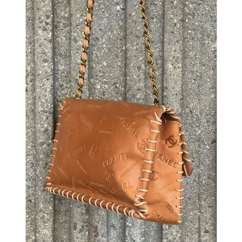 CHANEL VINTAGE WESTERN CC LOGO JUMBO MAXI BAG |