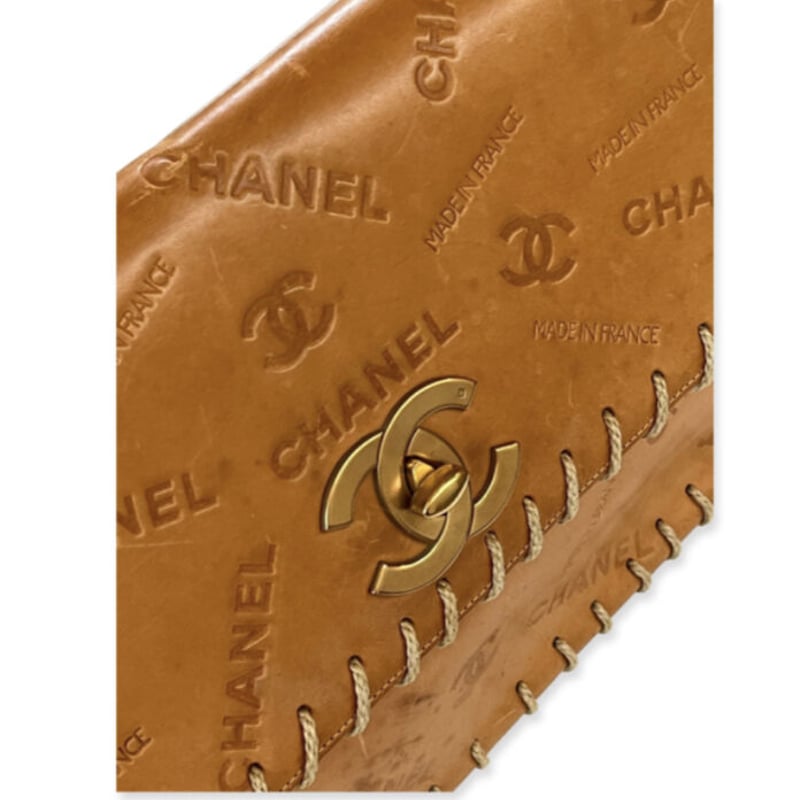 CHANEL VINTAGE WESTERN CC LOGO JUMBO MAXI BAG | CHANEL VINTAGE WESTERN CC LOGO JUMBO MAXI BAG |