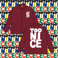 TOONICE 10TH ANNIVERSARY LOGO COACH JACKET BURGUNDY