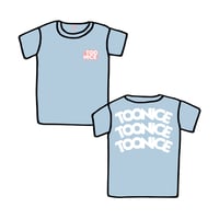 TOONICE 13TH ANNIVERSARY T-SHRIRTS TA-1 DESIGN ライトブルーBODY/ホワイトPRINT