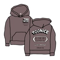 TOONICE菊池寛通りロゴ HOODIE チャコール