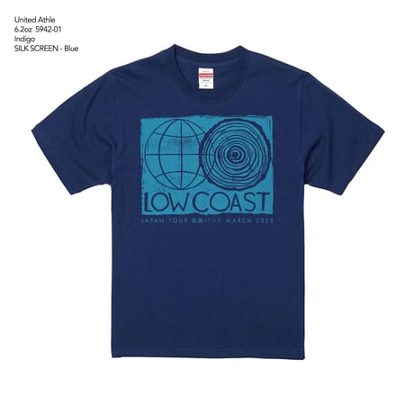 LOW COAST JAPAN TOUR T-SHIRTS INDIGO