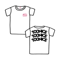 TOONICE 13TH ANNIVERSARY T-SHRIRTS TA-1 DESIGN ホワイトBODY/ブラックPRINT