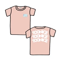 TOONICE 13TH ANNIVERSARY T-SHRIRTS TA-1 DESIGN ライトピンクBODY/ホワイトPRINT