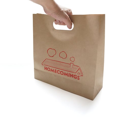 CRAFT PAPER BAG with STICKER