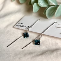 ロンドンブルートパーズ  アメリカンピアス・イヤリング