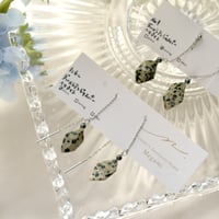 ラスト1点】ダルメシアンジャスパー ピアス(イヤリング変更可) | Megami